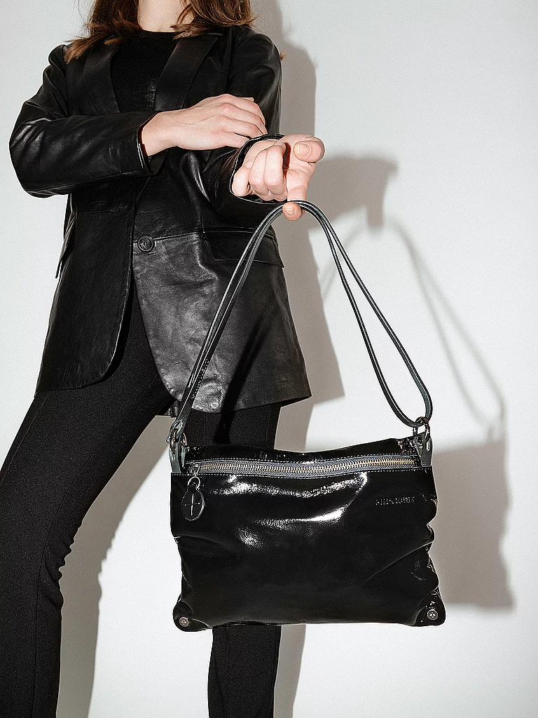 INA KENT Sac en cuir - Sac bandoulière MOONLIT Ed. 1 noir